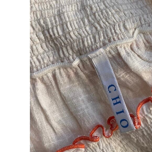 CHIO Di Stefania Multi Stripe Fringe Mini Skirt Sz Small - Picture 5 of 7